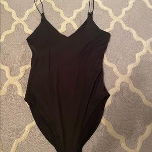 Gaze black bodysuit with button clasps NEVER WORN